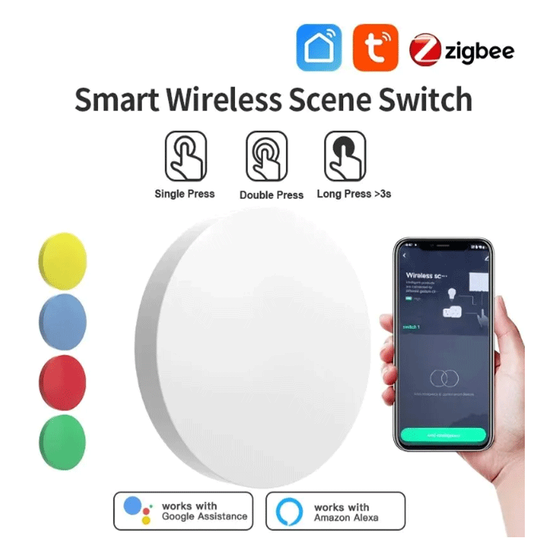 Smart Home Z Wave - Tuya ZigBee Smart Wireless Button Scene