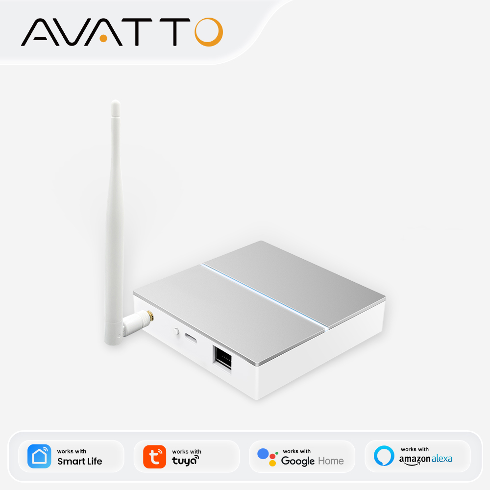 Smart Home Living - AVATTO Tuya ZigBee Gateway with Antenna