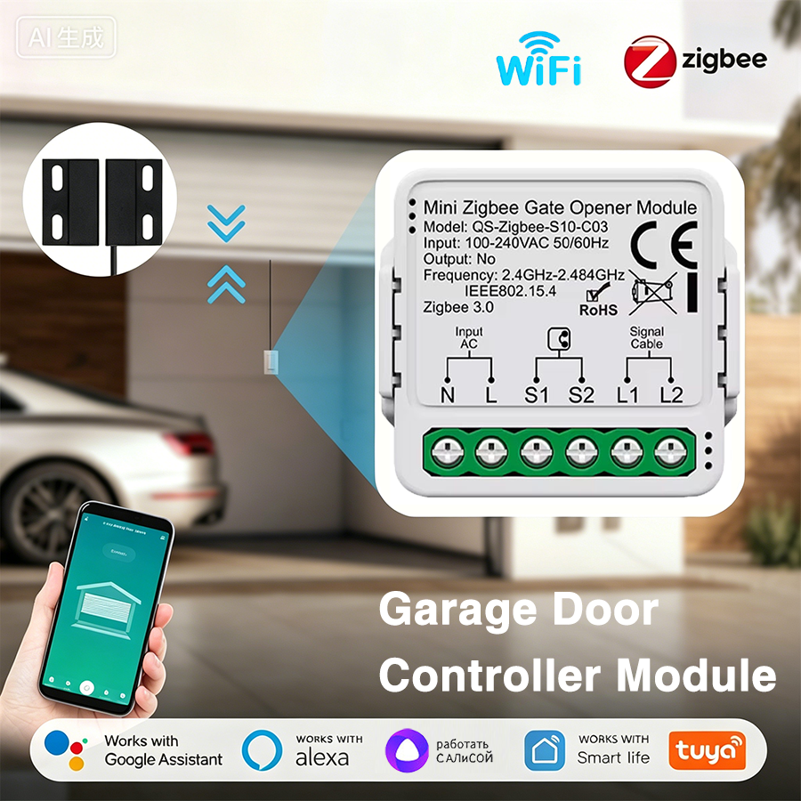 Smart Home Z Wave - Tuya Smart WiFi or Zigbee Garage
