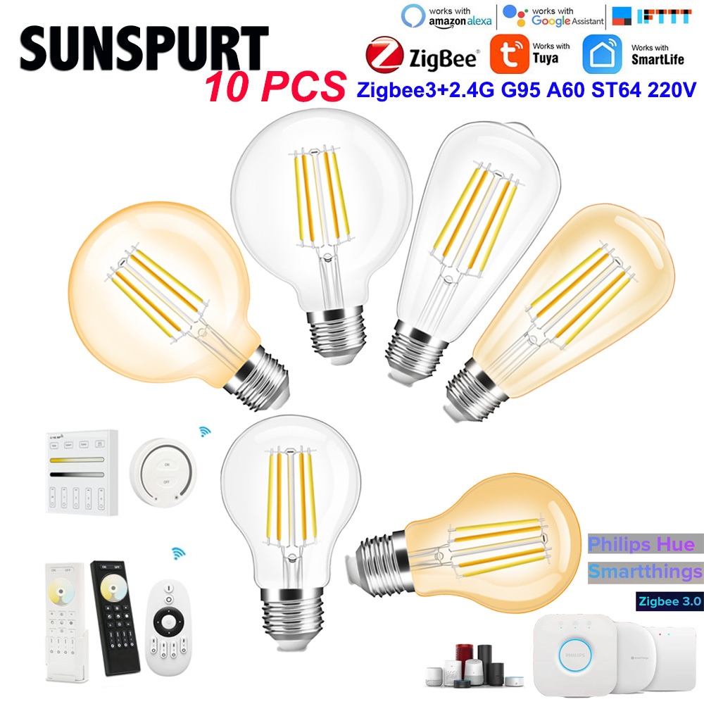 Smart Home Llm - 1-10P AC220V ZIGBEE 3.0+2.4G RF Vintage