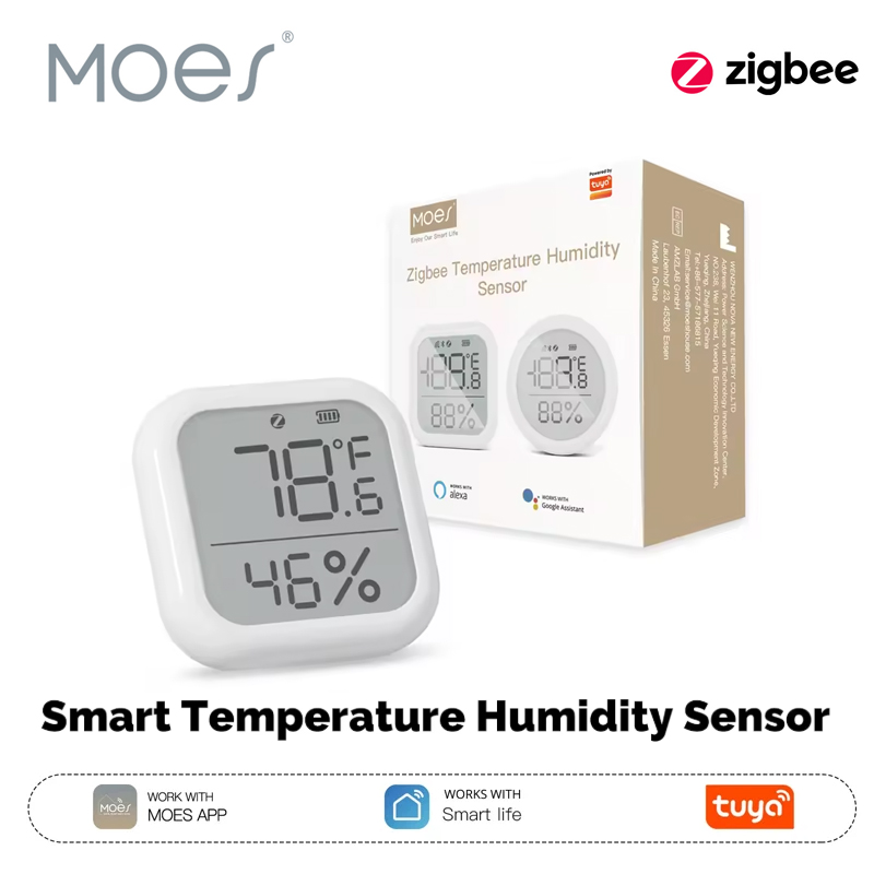 Smart Home Living - MOES Tuya ZigBee Smart Home Temperature