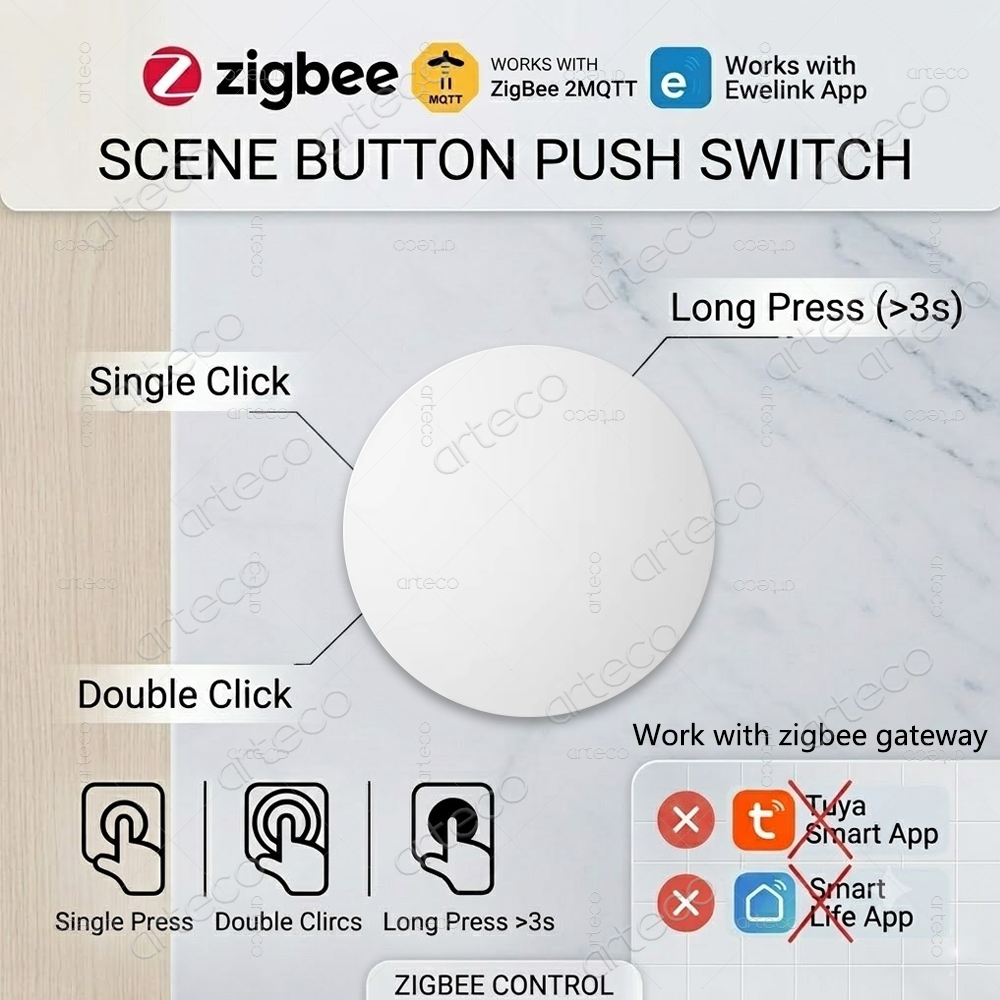 Smart Home Z Wave - Zigbee Button Scene Switch Wireless Remote