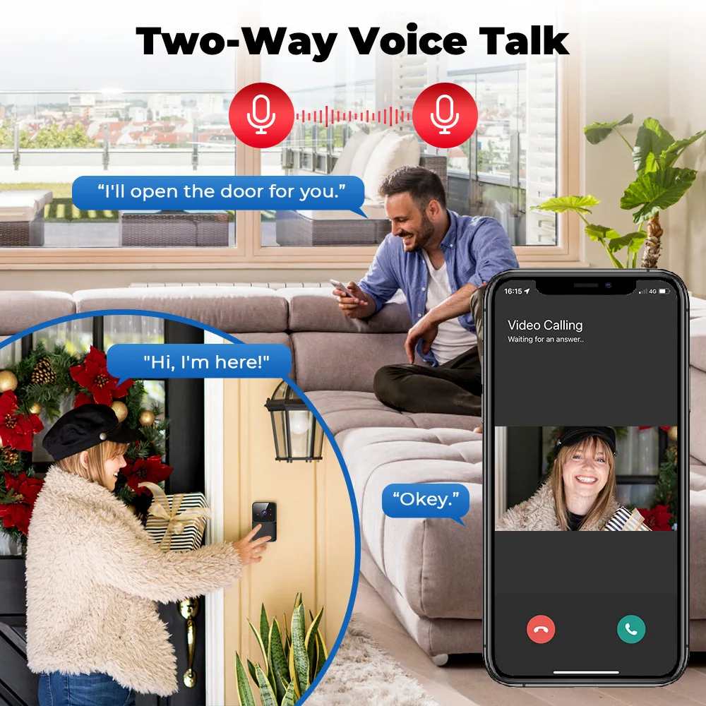 2026 WiFi Video Doorbell 1080P – обзор и цена Smart Home Video Doorbell