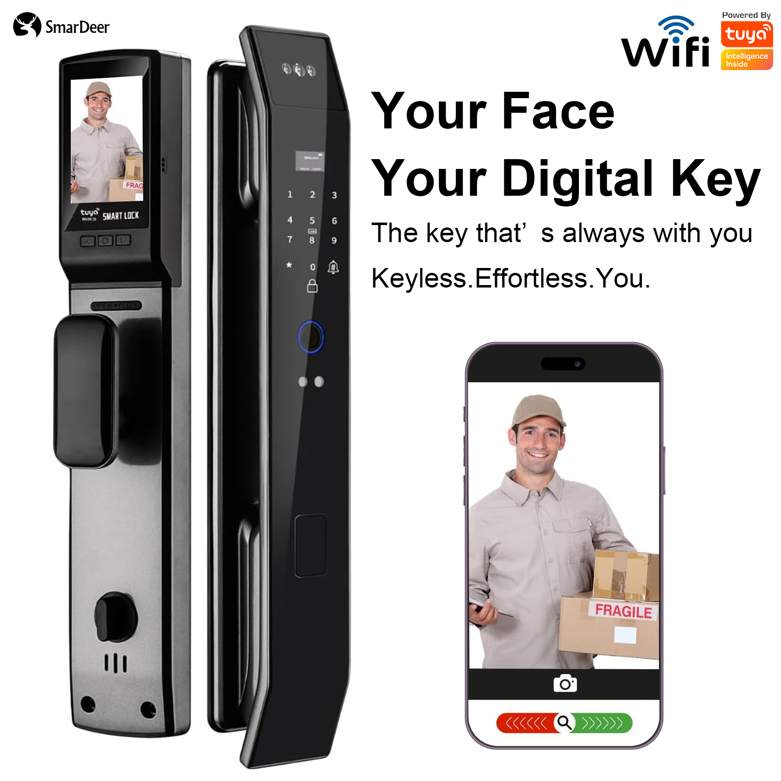 SmaerDeer Smart lock with Came – обзор и цена Smart Home Video Doorbell