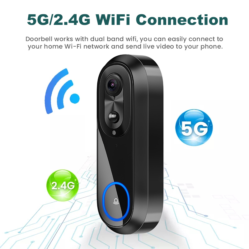 5G 2.4G WiFi Video Doorbell 10 – обзор и цена Smart Home Video Doorbell