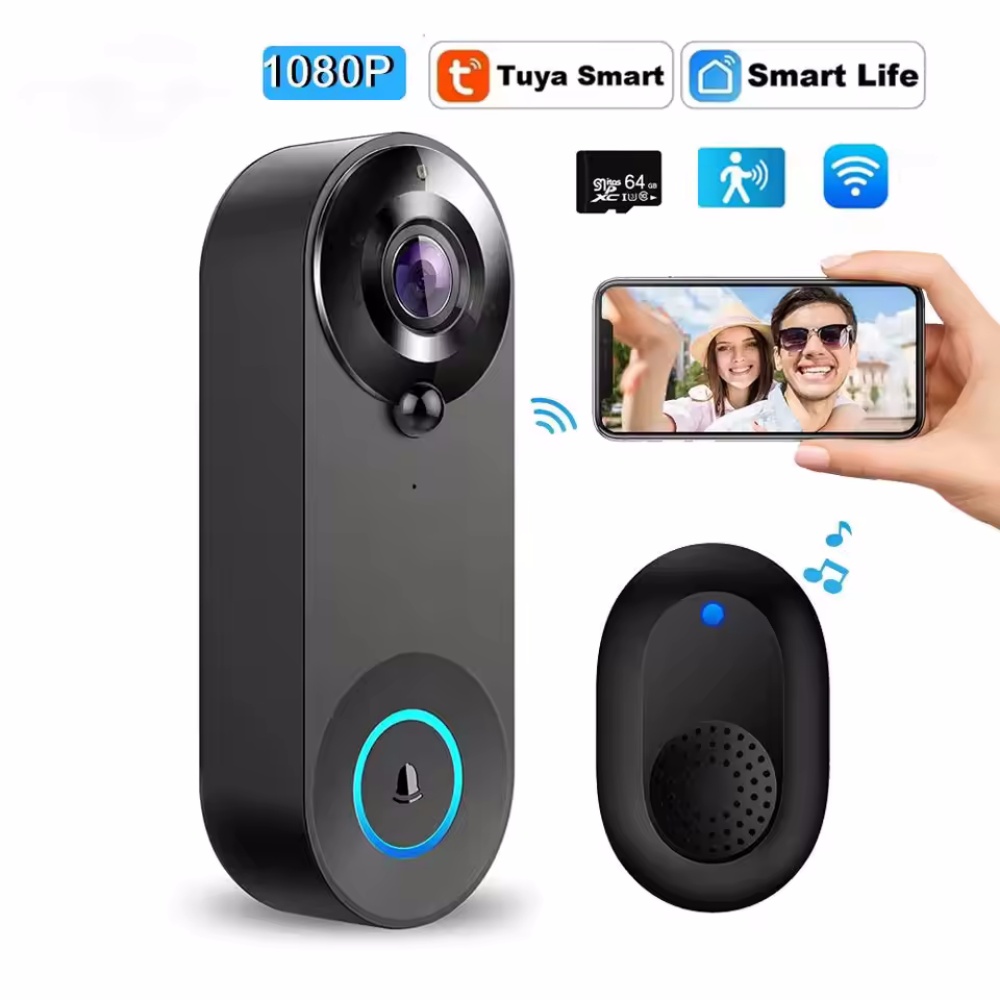 Tuya 1080P Wireless WIFI Doorb – обзор и цена Smart Home Video Doorbell