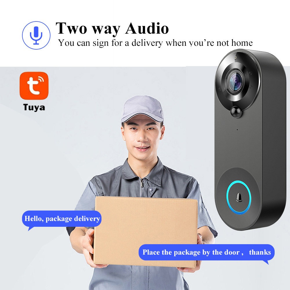 Tuya 1080P Wireless WIFI Doorb – обзор и цена Smart Home Video Doorbell