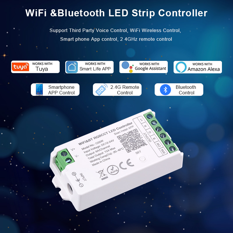 DC12V-24V WiFi LED Controller  – обзор и цена Smart Home Llm