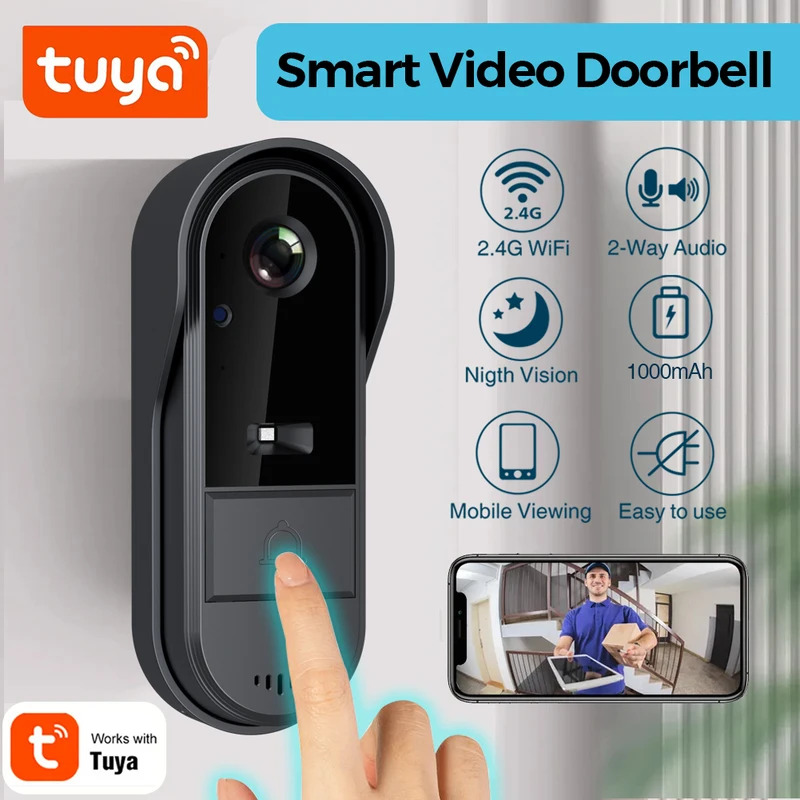 Tuya WiFi doorbell  2-way HD 1 – обзор и цена Smart Home Video Doorbell