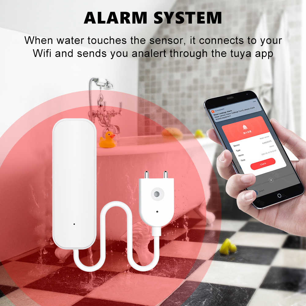 WiFi or Zigbee Water Leak Sens – обзор и цена Smart Home Security System