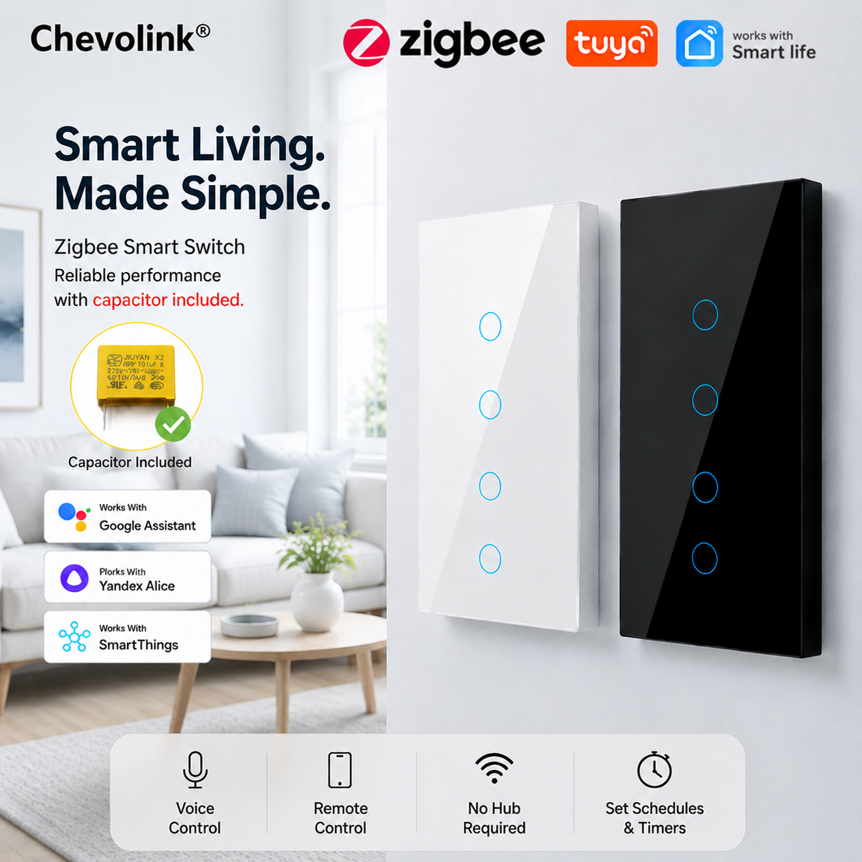 Tuya Zigbee Smart Switch US St – обзор и цена Smart Home Z Wave