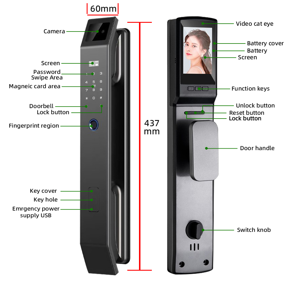 RAYKUBE DF14 Tuya WiFi 3D Face – обзор и цена Video Doorbell