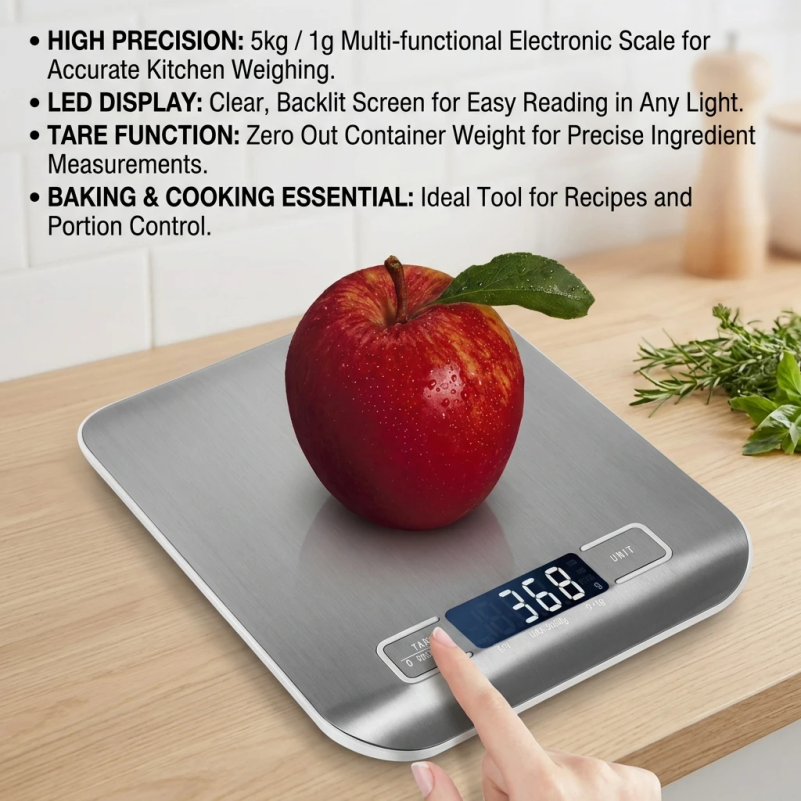Digital Kitchen Scale with LED – обзор и цена Smart Home Utensils