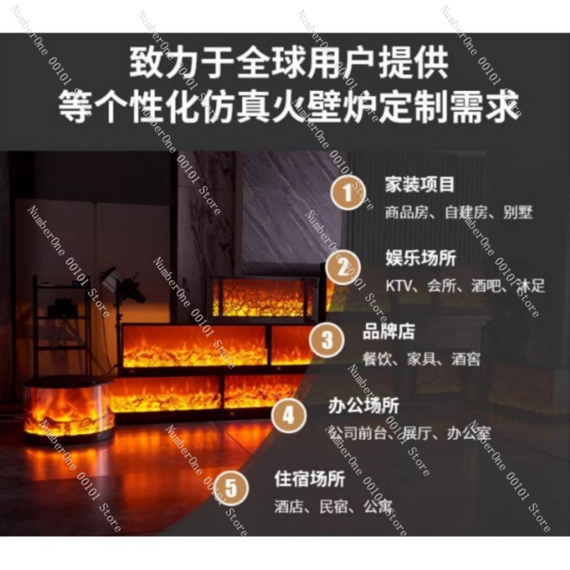 Smart Atomized Fireplace with  – обзор и цена Smart Home Simulation