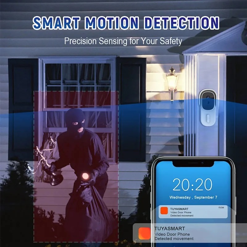Wide View Tuya Smart Life APP  – обзор и цена Video Doorbell