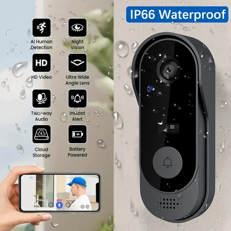 Video HD Wireless Waterproof D – обзор и цена Smart Home Video Doorbell