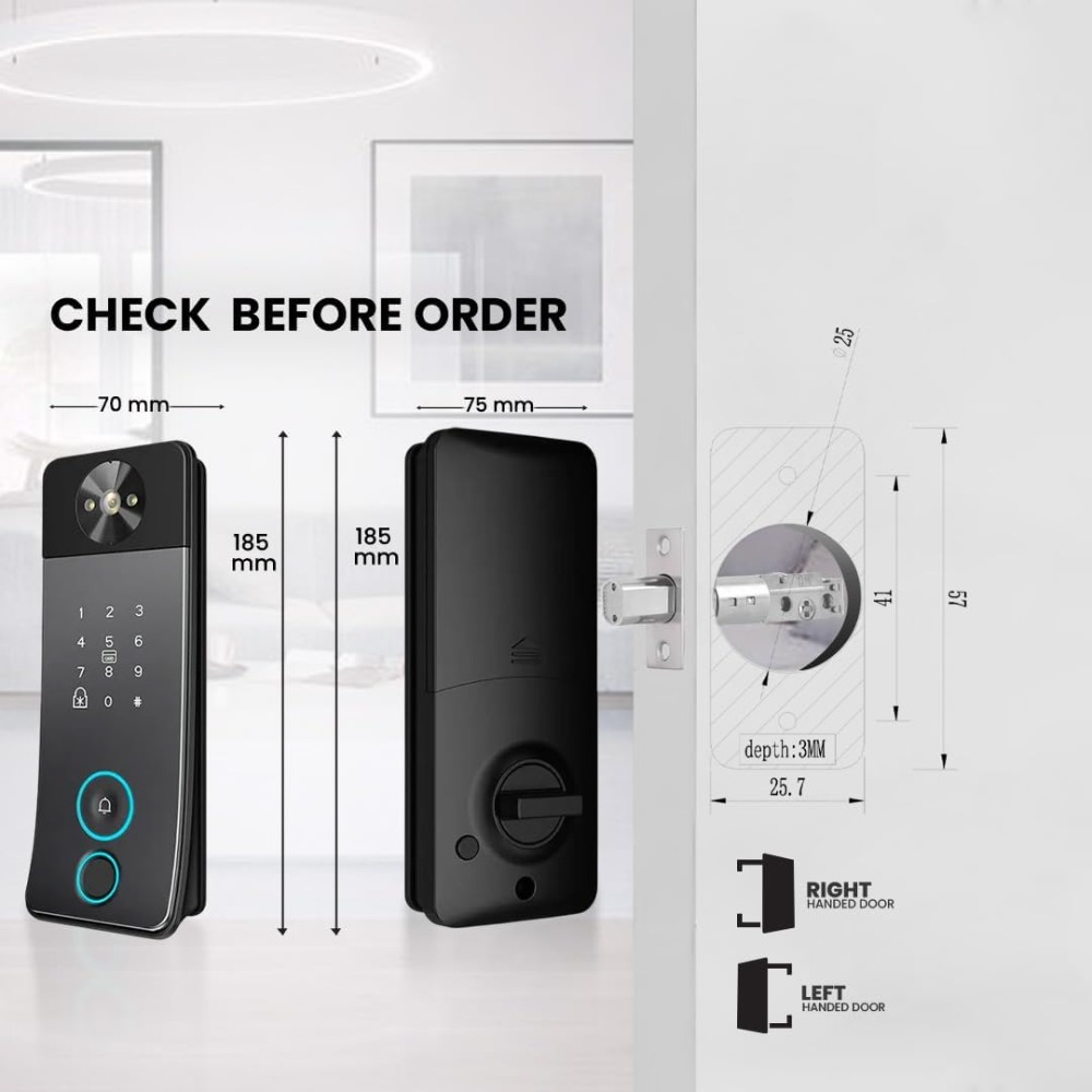 Smart Door Lock with Camera, D – обзор и цена Video Doorbell
