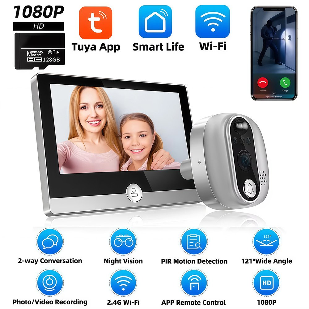 Tuya 1080P WiFi Door Bell Came – обзор и цена Smart Home Video Doorbell