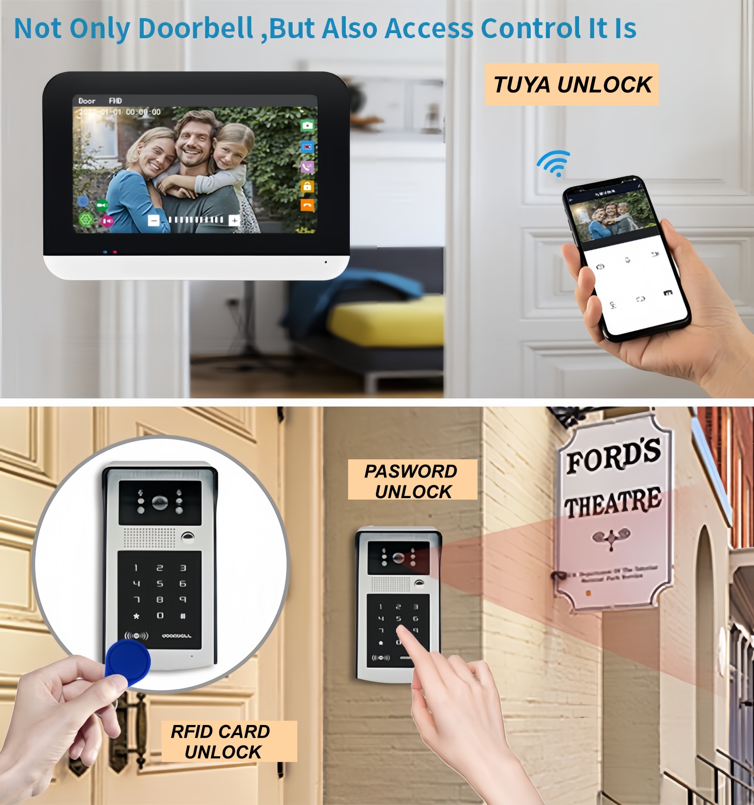 TUYA WIFI video intercom doorb – обзор и цена Smart Home Video Doorbell