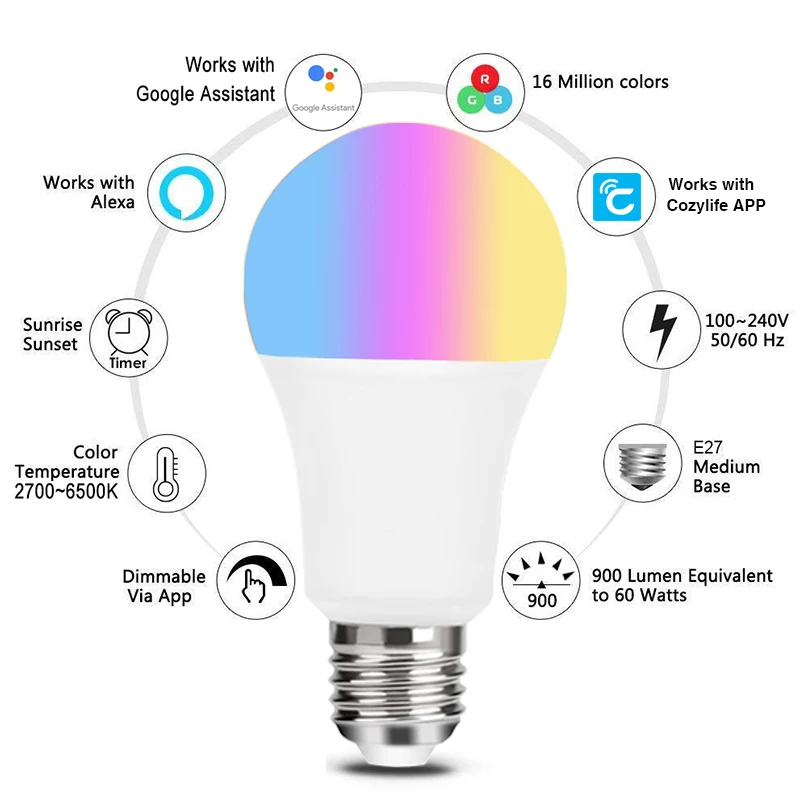 9W WiFi Homekit Light Lamp E27 – обзор и цена Smart Home Orvibo