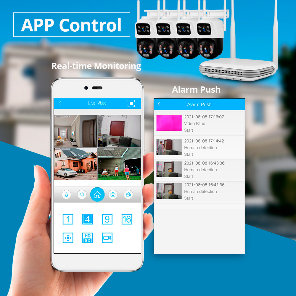 KERUI Waterproof 6MP HD Wirele – обзор и цена Smart Home Security System