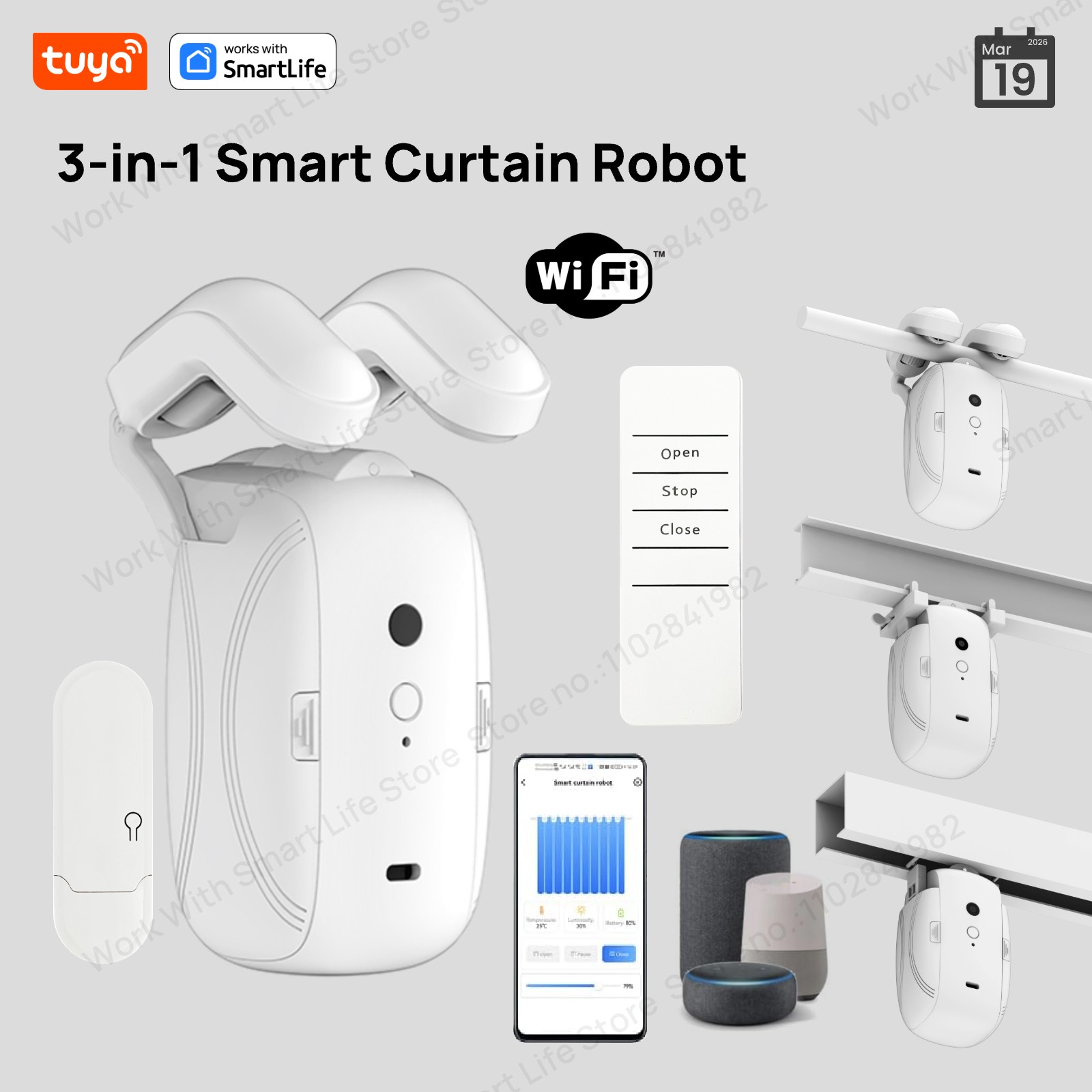 1/2PCS Tuya Smart WiFi Curtain – обзор и цена Smart Home Living