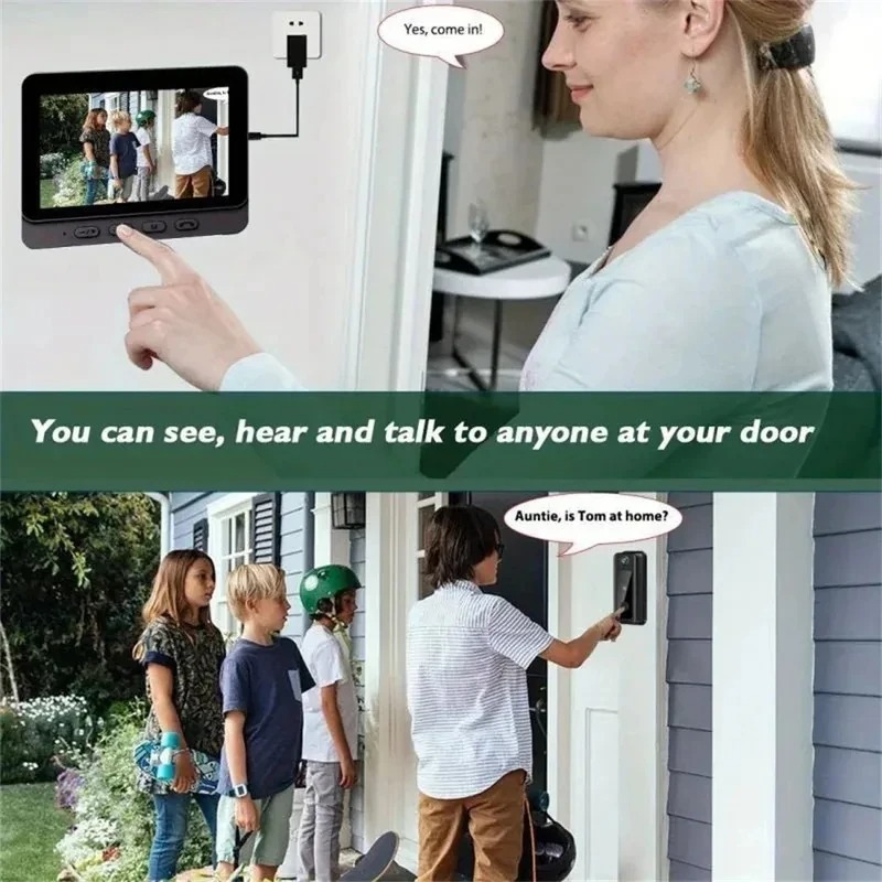 M8 Smart Visual Doorbell WiFi  – обзор и цена Smart Home Video Doorbell
