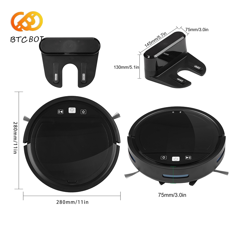 Robot Vacuum Cleaner 2500PA Sm – обзор и цена Smart Home Floor Plan