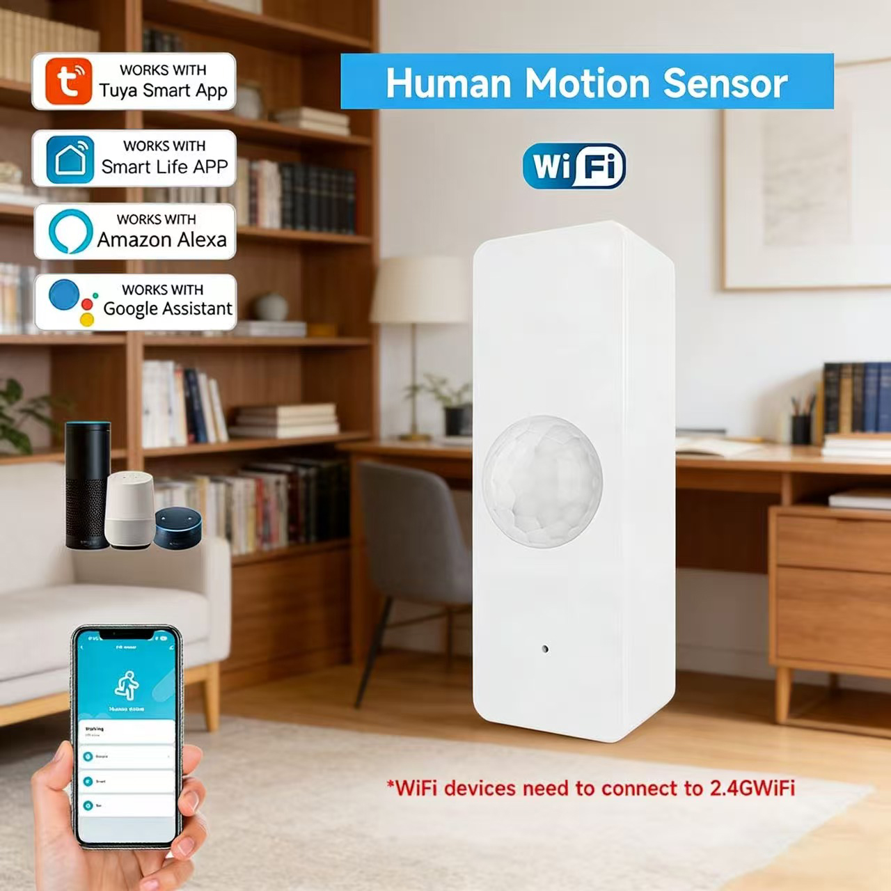 WiFi Smart PIR Motion Sensor T – обзор и цена Smart Home Security System