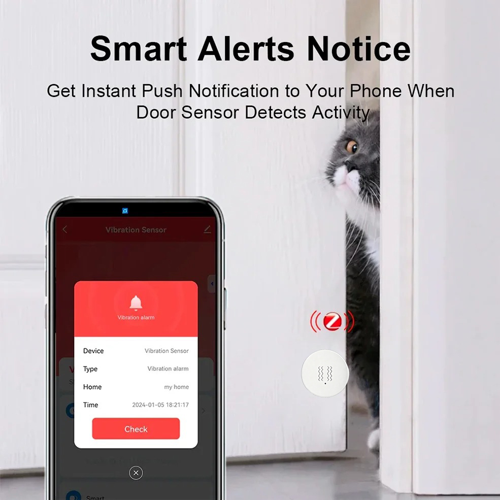Tuya ZigBee Smart Vibration &  – обзор и цена Smart Home Security System