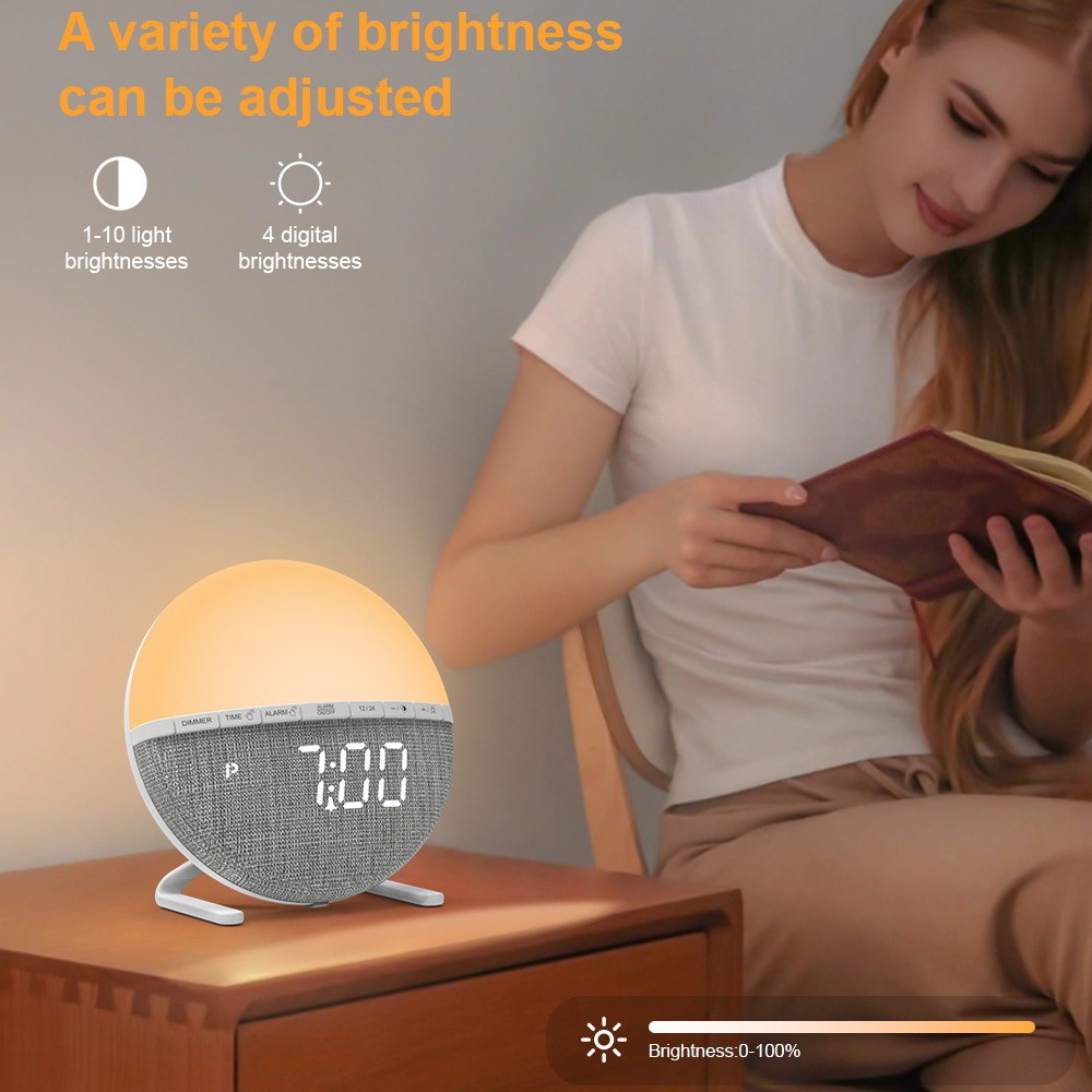 LED Wake Up Light Alarm Clock  – обзор и цена Smart Home Simulation
