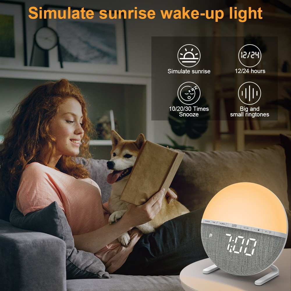 LED Wake Up Light Alarm Clock  – обзор и цена Smart Home Simulation