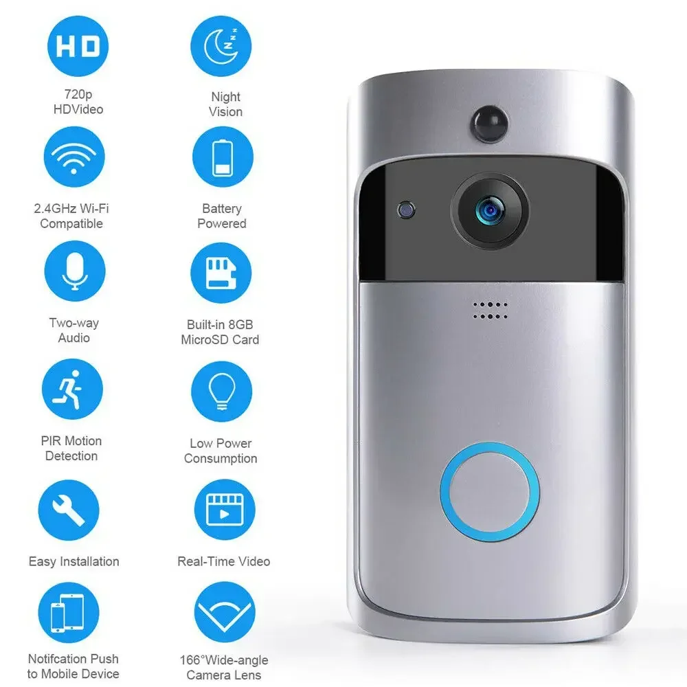 720P HD Smart Home Wireless WI – обзор и цена Smart Home Video Doorbell