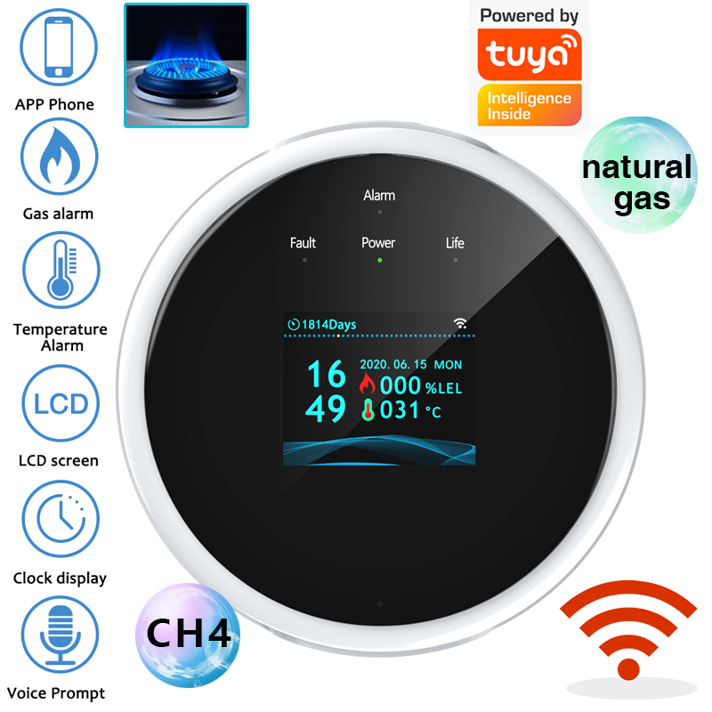 2.4G WiFi Gas Alarm Sensor Com – обзор и цена Smart Home Security System
