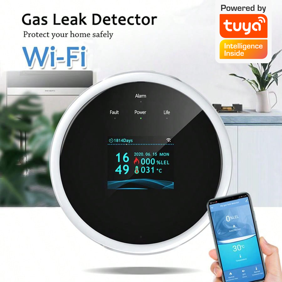 2.4G WiFi Gas Alarm Sensor Com – обзор и цена Smart Home Security System