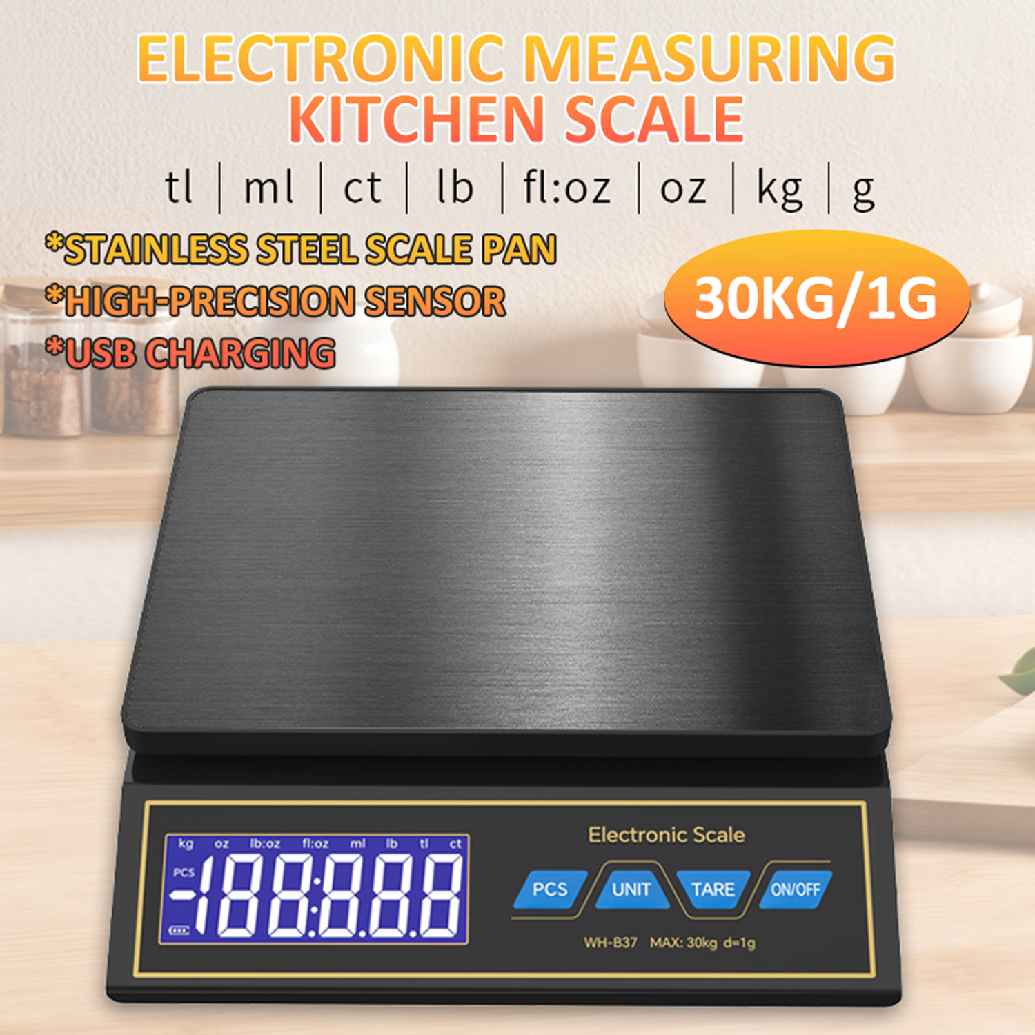 30kg/1g Digital Kitchen Scale  – обзор и цена Smart Home Utensils