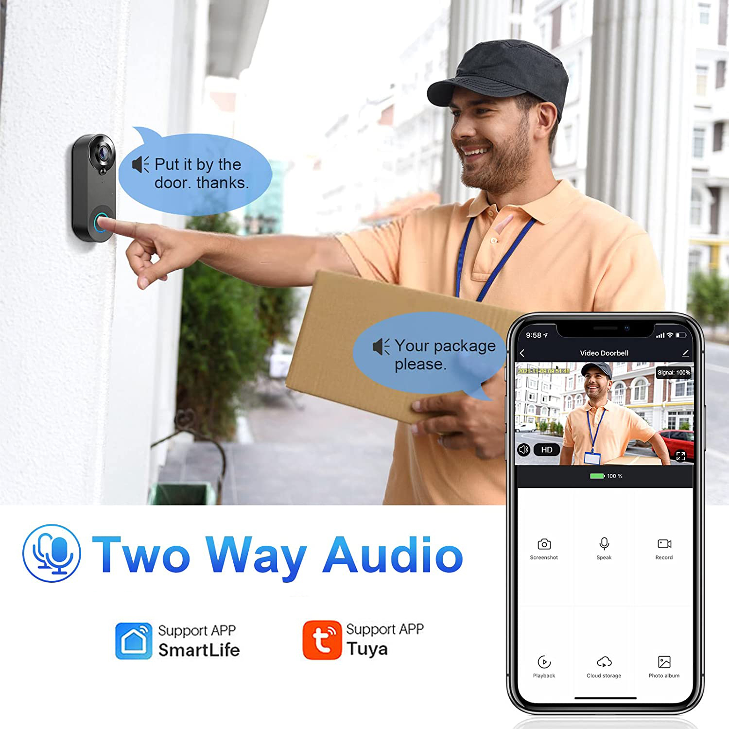 5G 2.4G WiFi Video Doorbell 10 – обзор и цена Smart Home Video Doorbell