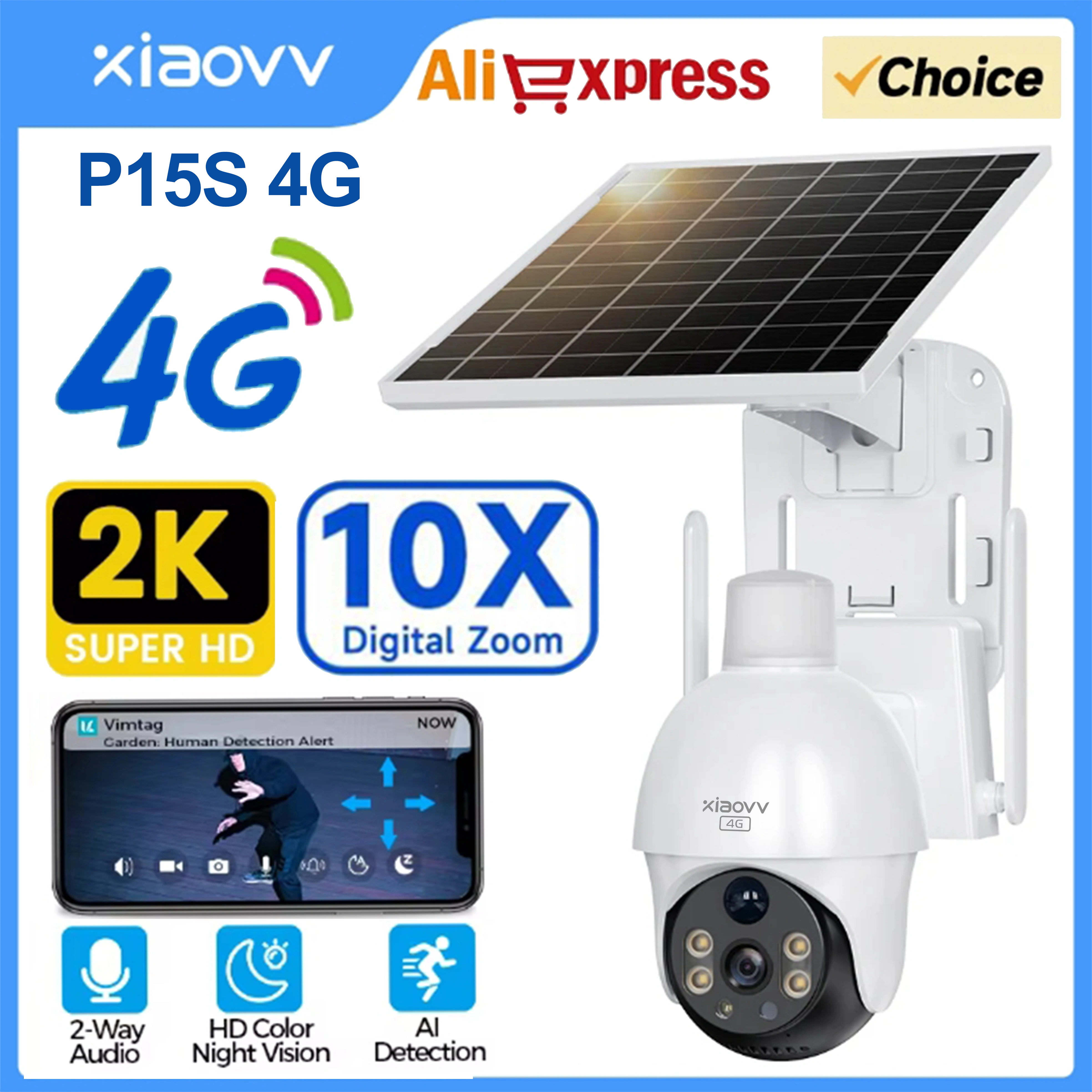 XIAOVV 4G Sim 6MP Solar Outdoo – обзор и цена Smart Home Simulation