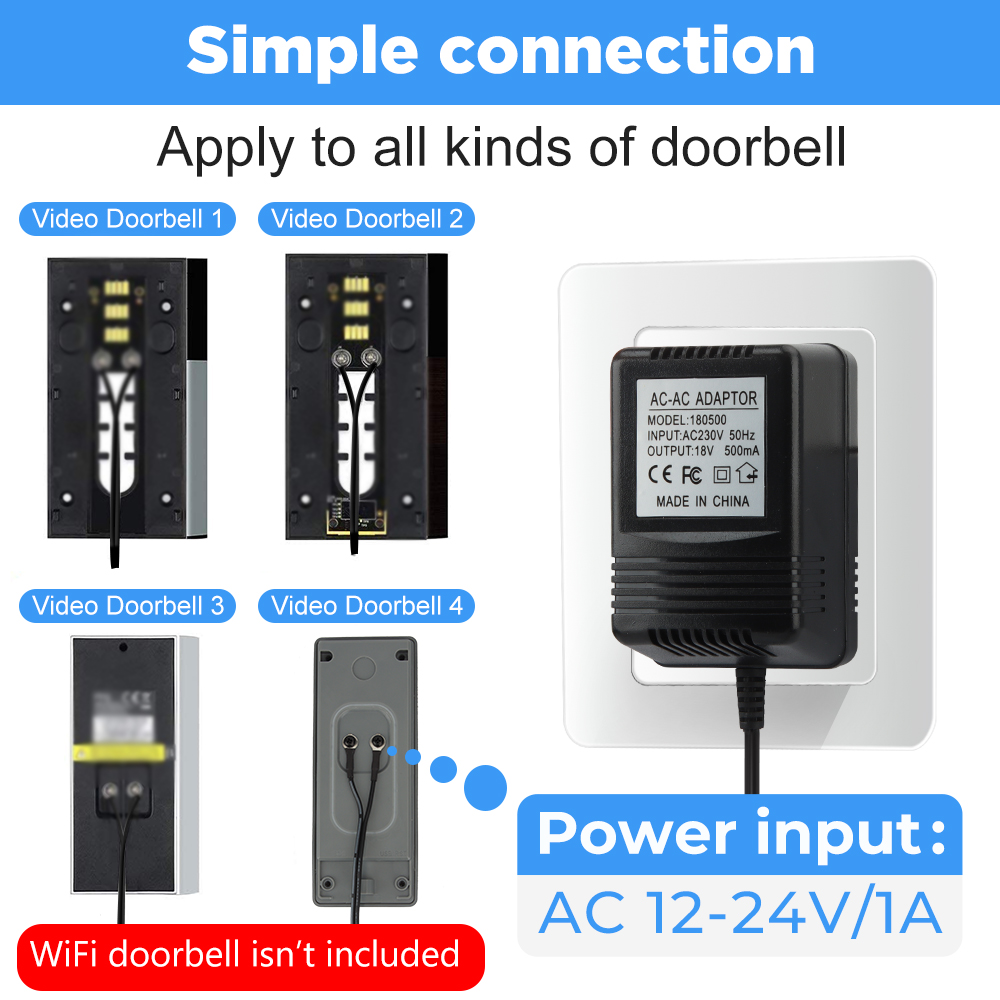 18V AC Transformer Charger for – обзор и цена Smart Home Video Doorbell