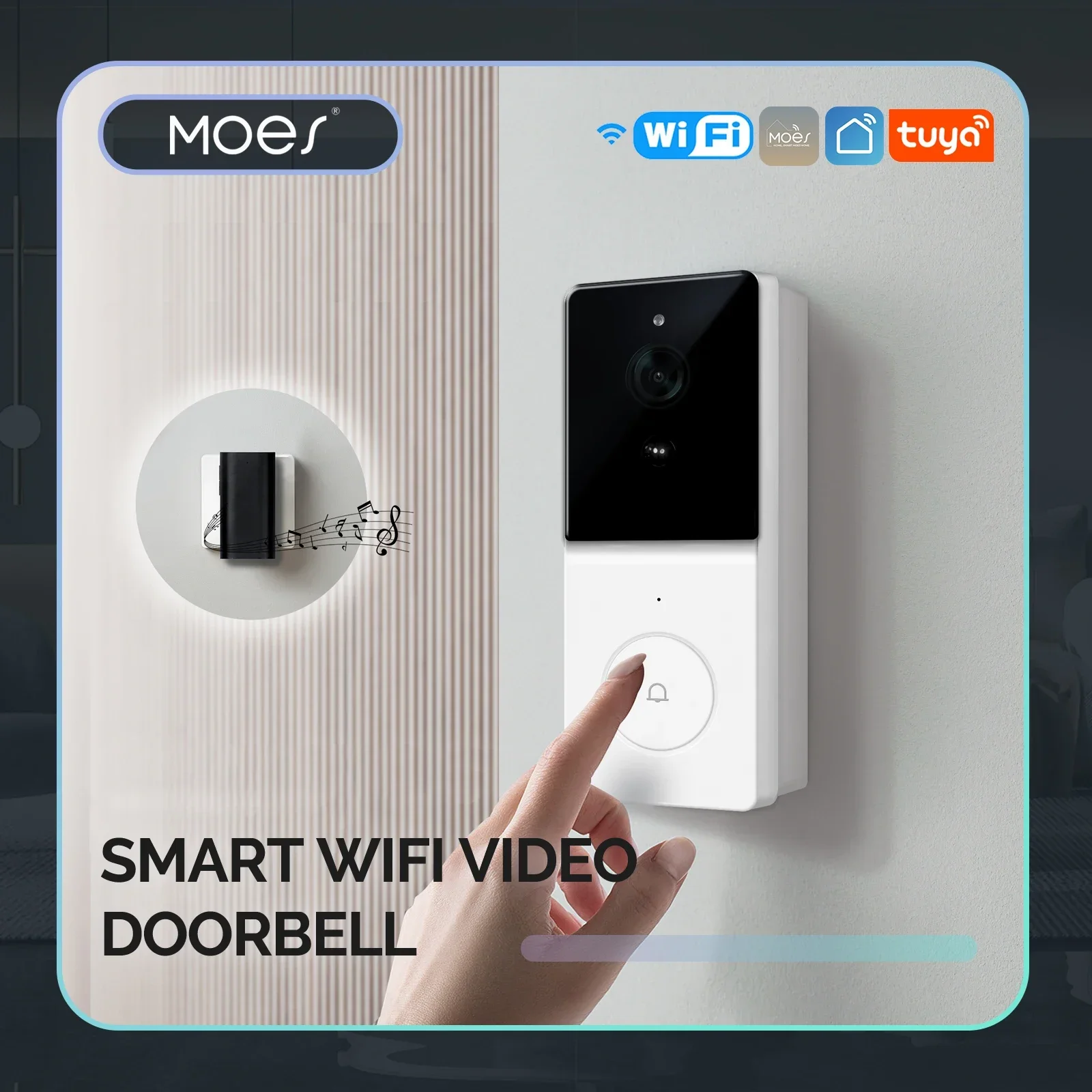 MOES Tuya Smart WiFi Video Doo – обзор и цена Smart Home Video Doorbell